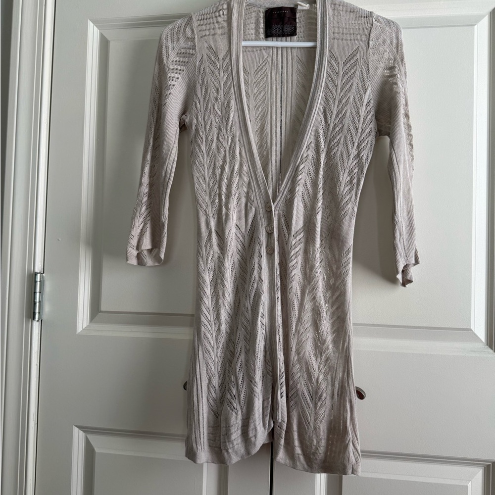 Chic Beige Women's Cardigan